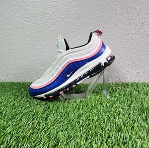 Nike Air Max 97 Ultramarine Mens Size 8.5 White Blue Pink Running Shoes Sneakers